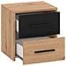 Caddie - Comodino Due Cassetti Moderno Minimal In Legno - Foto miniatura 3