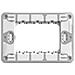 Supporto A 3 Moduli Per Frutti Della Serie Matixgo - Bticino J4703 - Foto miniatura 1