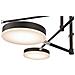 Lampadario A Sospensione Moderno Fad Metallo Nero Acrilico 6 Luci Led 40w - Foto miniatura 3