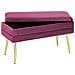 Cassapanca Durham Velluto Bordeaux - Foto miniatura 2