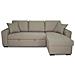Divano Angolare Trasformabile Reversibile A 4 Posti - Tessuto Beige - 244 X 151 X 90 - Hamilton - Foto miniatura 1