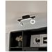 Spot Moderno Cardillio 2 In Alluminio Nero 2 Luci Led 3,2w 3000k Ip20 - Foto miniatura 2