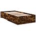 Giroletto Con Cassetti Rovere Fumo 100x200 Cm Legno Multistrato - Foto miniatura 2