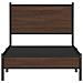 Giroletto senza Materasso in Metallo Rovere Marrone 75x190 cm - Foto miniatura 6