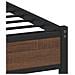 Giroletto senza Materasso in Metallo Rovere Marrone 75x190 cm - Foto miniatura 9