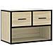 Mobile Tv Rovere Sonoma 60x31x39,5cm Legno Multistrato Metallo - Foto miniatura 2