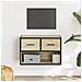 Mobile Tv Rovere Sonoma 60x31x39,5cm Legno Multistrato Metallo - Foto miniatura 1