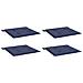 Cuscini Per Pallet 4 Pz Blu Marino 40x40x3 Cm In Tessuto Oxford - Foto miniatura 3