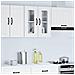 Pensile Da Cucina Con Porta In Vetro Kalmar Bianco Truciolato - Foto miniatura 3