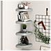 Scaffali Angolari A Parete 4 Pz Grigi 25x25x3,8 Cm In Mdf - Foto miniatura 8