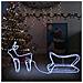 Lusso Casadino -  Renne E Slitta Decorazione Natalizia Per Esterni 252 Led - Foto miniatura 8
