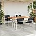 Set da Pranzo da Giardino  da 5 Pezzi in Legno Massiccio di Acacia, Tavolo da Pranzo Esterno  180x90x75 cm in Legno Massiccio di Acacia - Foto miniatura 4