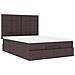 Struttura Letto Pouf con Materasso 140x190 cm in Tessuto - Foto miniatura 7