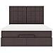 Struttura Letto Pouf con Materasso 140x190 cm in Tessuto - Foto miniatura 8