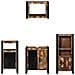 Set di mobili per il bagno 4 pcs Legno massello riciclato - Foto miniatura 6
