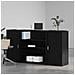 Banco Reception Rovere Nero 200x50x103,5 cm Legno Multistrato - Foto miniatura 3