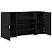 Banco Reception Rovere Nero 200x50x103,5 cm Legno Multistrato - Foto miniatura 6