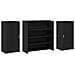 Banco Reception Rovere Nero 200x50x103,5 cm Legno Multistrato - Foto miniatura 7