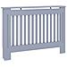 Copertura per radiatori 2 pcs Grigio 112 x 19 x 81.5 cm - Foto miniatura 4