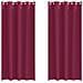 Tende con tende 2 pcs Rosso Vino 260x140cm Poliestere - Foto miniatura 1