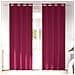 Tende con tende 2 pcs Rosso Vino 260x140cm Poliestere - Foto miniatura 2