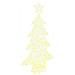 Albero di Natale con 160 LED Bianco caldo 150 cm Acrilico - Foto miniatura 1