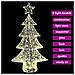 Albero di Natale con 160 LED Bianco caldo 150 cm Acrilico - Foto miniatura 7