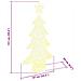 Albero di Natale con 160 LED Bianco caldo 150 cm Acrilico - Foto miniatura 8