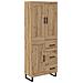 Credenza con cassetto Rovere artigianale 69,5 x 34 x 180 cm - Foto miniatura 1