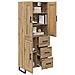 Credenza con cassetto Rovere artigianale 69,5 x 34 x 180 cm - Foto miniatura 3