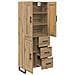 Credenza con cassetto Rovere artigianale 69,5 x 34 x 180 cm - Foto miniatura 5