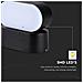 Lampada LED da Muro Ovale 5W 110LM /W Colore Nero con Testa Ruotabile 4000K IP65, colore Nero - Foto miniatura 3