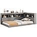 Daybed Con Vani Laterali, Prese Usb E Design Lineare Moderno - Foto miniatura 1