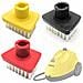Set Di Spazzole Quadrate Per Pulitore A Vapore Compatibile Con Kärcher Sc1-sc5 - Ricambio Di Alta Qualità, Montaggio Bagnetto, Colori Diversi - Foto miniatura 1