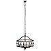 Lampada Da Soffitto Rotonda In Legno E Metallo Nero D63x63x63h Cm - Foto miniatura 2