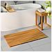 Tappeto da bagno Tinta unita Marrone 100 x 53 cm legno - Foto miniatura 2