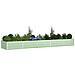 Fioriera Verde Pastello 195 x 100 x 45 cm Acciaio zincato - Foto miniatura 3