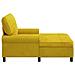 Chaise Lounge con cuscino Giallo 91 x 157 x 91 cm Velluto - Foto miniatura 5