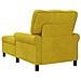 Chaise Lounge con cuscino Giallo 91 x 157 x 91 cm Velluto - Foto miniatura 6