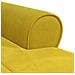 Chaise Lounge con cuscino Giallo 91 x 157 x 91 cm Velluto - Foto miniatura 8