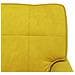 Chaise Lounge con cuscino Giallo 91 x 157 x 91 cm Velluto - Foto miniatura 9