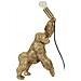 Lampada Da Tavolo Gorilla In Resina Dorata Glam 22,5x16x40 Cm - Foto miniatura 8