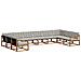 Set di divani da esterno 10 pcs Grigio Naturale e Chiaro - Foto miniatura 1