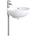 Lavabo da bagno Cromato 44 x 44 x 16 cm Metallo - Foto miniatura 3