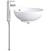 Lavabo da bagno Cromato 44 x 44 x 16 cm Metallo - Foto miniatura 4