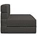 Divano Letto Pieghevole Grigio Scuro 70 x 72 x 60 cm Tessuto - Foto miniatura 4