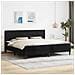 Struttura letto con materasso Nero 200 x 200 cm Velluto - Foto miniatura 2