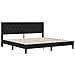 Struttura letto con materasso Nero 200 x 200 cm Velluto - Foto miniatura 4