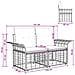 Loveseat da esterno 2 pcs Naturale e Bianco Crema polyrattan - Foto miniatura 9