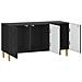 Mobile TV 99 x 34,5 x 50 cm Nero Legno ingegnerizzato - Foto miniatura 2